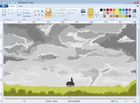 Landscape on ms paint – Artofit