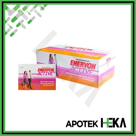 Jual Enervon Active Aktif Box Isi X Tablet Suplemen Vitamin C