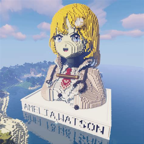 Amelia Watson Minecraft Monument Rhololive