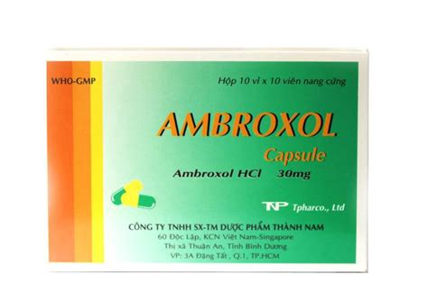 Ambroxol 30mg Thành Nam H100v