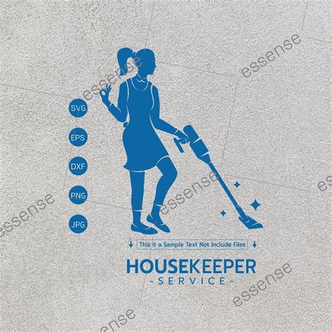 Housekeeper Logo Svg Housekeeping Svg Cleaning Service Svg Maid