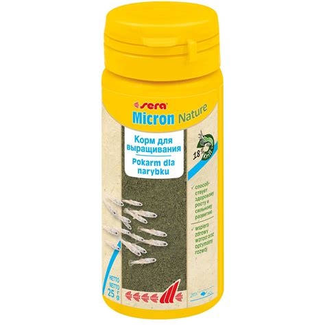 Sera MICRON Nature корм для мальков, 50 мл/25 г - купить с доставкой по ...