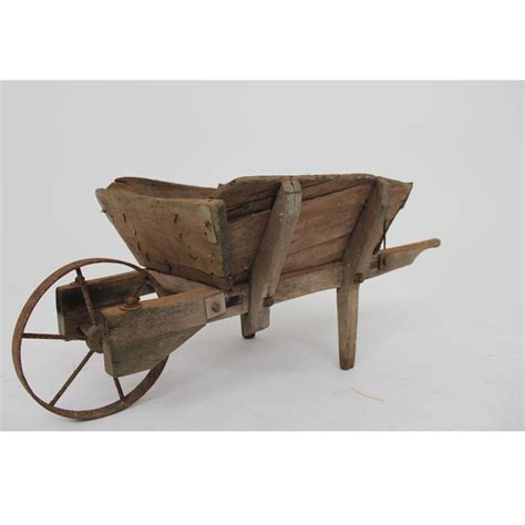 Rustic Wooden Wheelbarrow Type A