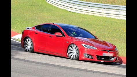 Plaid Tesla Model S Chassis Prototype Allegedly Breaks Porsche Taycan