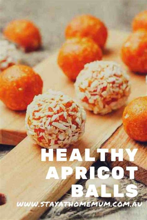 Healthy Apricot Balls Stay At Home Mum Appetizers Easy Recipes