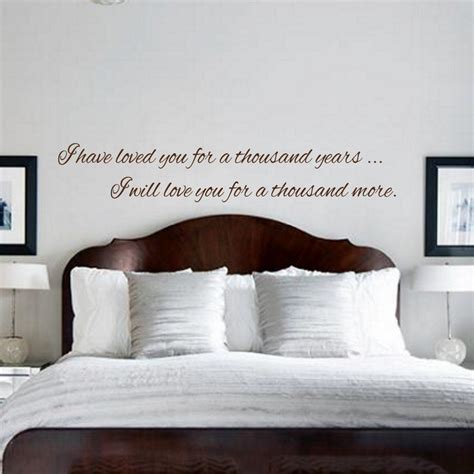 I Have Loved You For A Thousand Years Decal Wall Vinyl Etsy