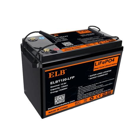 锂离子电池 ELBT120 LFP ELB Energy Group 矩形 12V IEC