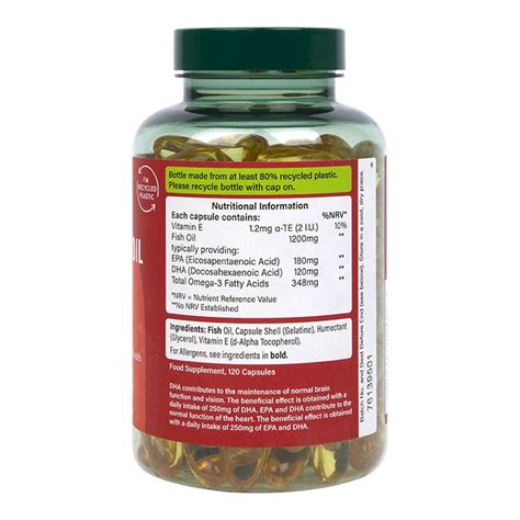 Holland And Barrett Omega 3 Fish Oil 1200mg 120 Capsules Holland