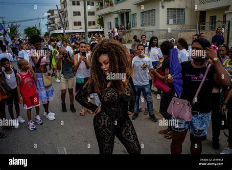 A Member Of Cuba S Lgbtq Community Dances During The Annual Gay Pride