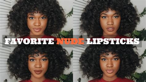 BEST NUDE LIPSTICKS FOR DARK SKIN YouTube