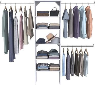 Closetmaid Suitesymphony Wood Closet Organizer Starter Kit Tower And