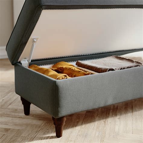 Esseboda Bench With Storage Tallmyra Medium Grey Brown Ikea