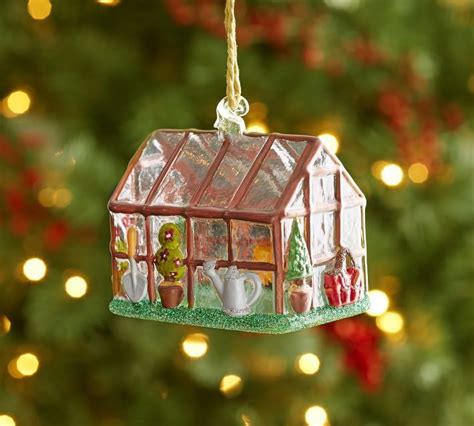 Green House Ornament House Ornaments Pottery Barn Christmas