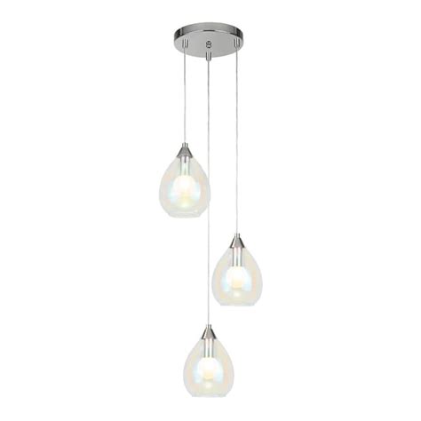 Oksana 3 Light Pendant Chrome BrandAlley