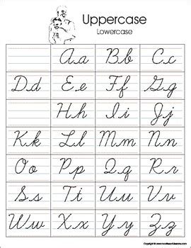 Upper And Lowercase Cursive Alphabet