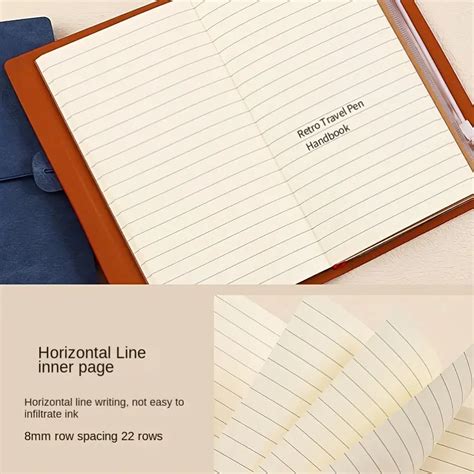 HANDNOTE Buku Catatan Notebook Diary Cover Kulit Vintage A6 72 Lembar