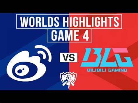 Wbg Vs Blg Highlights Game Worlds Semifinals Weibo Gaming Vs