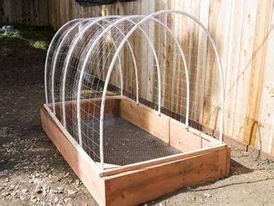 Chicken Wire Mesh Used in Garden as Fence, Raised Bed, Trellis