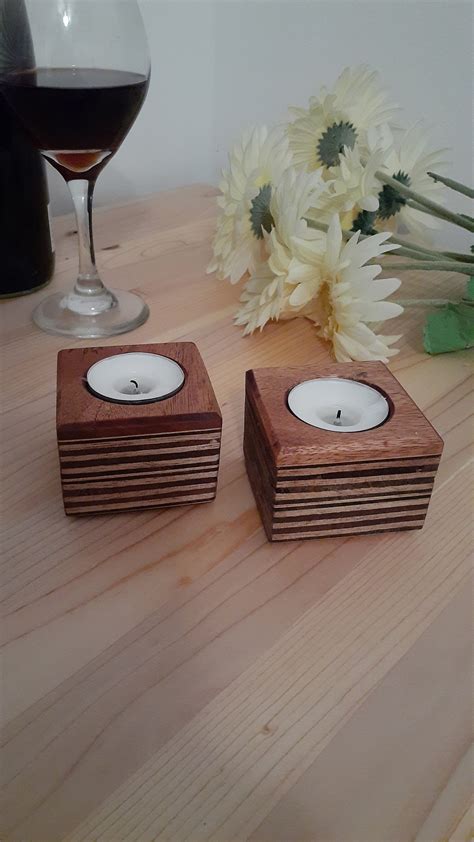 Handcrafted Decorative Tealight Candle Holders 2 Piece Candle Holder Set Candle Holder Set