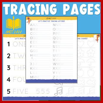 Free Printable Preschool Worksheets Tracing Letters, Numbers, Shapes ...