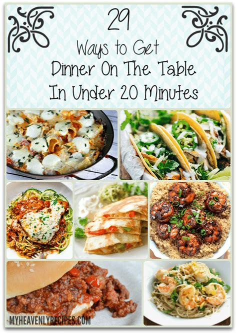 29 Simple Dinner Ideas to Make in 20 Minutes - My Heavenly Recipes