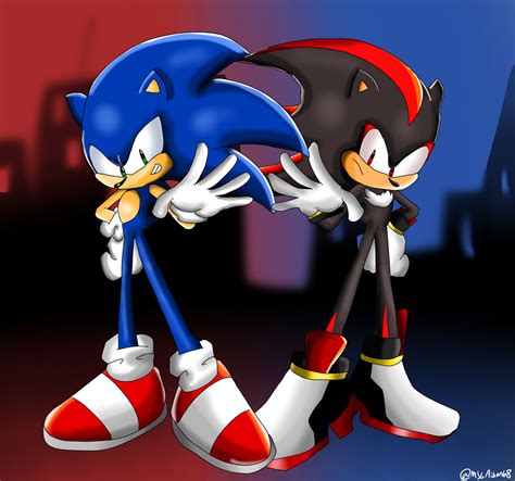 Sonic and Shadow by MSGAidan on DeviantArt