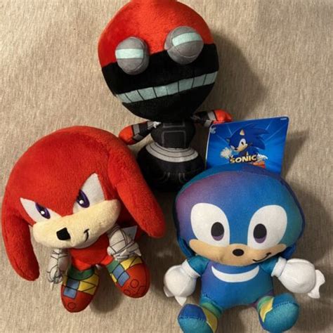 Sonic Boom 7" Sonic Plush Knuckles & Orbot + Extra Toy Factory Knuckles ...