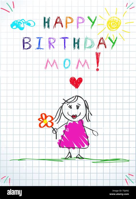 Cute Happy Birthday Drawings For Mom : I am sure you will find the best ...