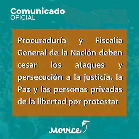 Procuraduría Y Fiscalía General De La Nación Deben Cesar Los Ataques Y