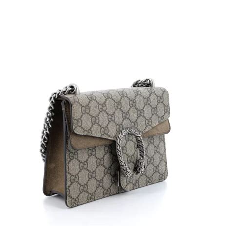 Sac bandoulière Petit Dionysus PM Gucci Cuir Monogramme Beige