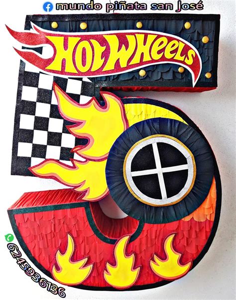 Piñata Auto Fiesta de hot wheels Cumpleaños de hot wheels Fiesta de monster truck