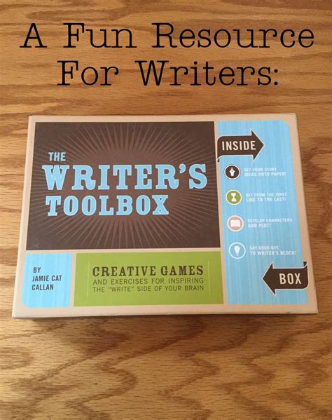 The Writer's Toolbox: Creative Games and Exercises for Writing Inspiration