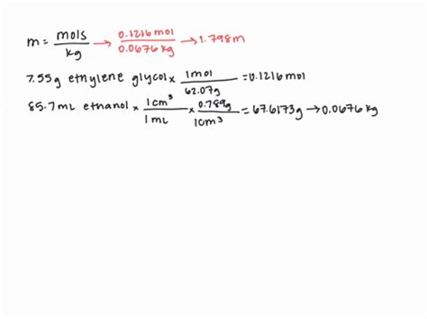 SOLVED Calculate The Freezing Point And Melting Point Of A Solution