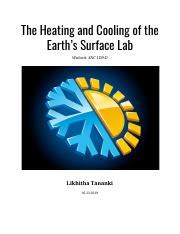 The Heating And Cooling Of The Earth S Surface Lab Pdf The Heating