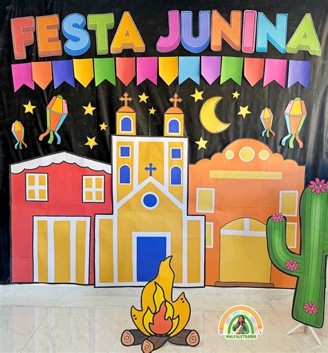 Painel 3D Para Festa Junina Julina Lojinha Alfaletrando Andressa