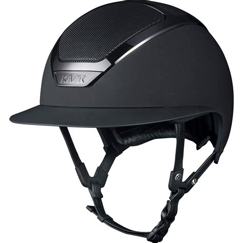 Kask Reithelm Star Lady Chrome Crystals Rivet Black Fundis Reitsport