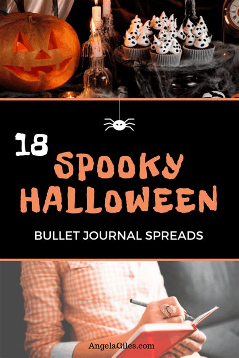 18 Spooky Halloween Bullet Journal Spreads - Angela Giles