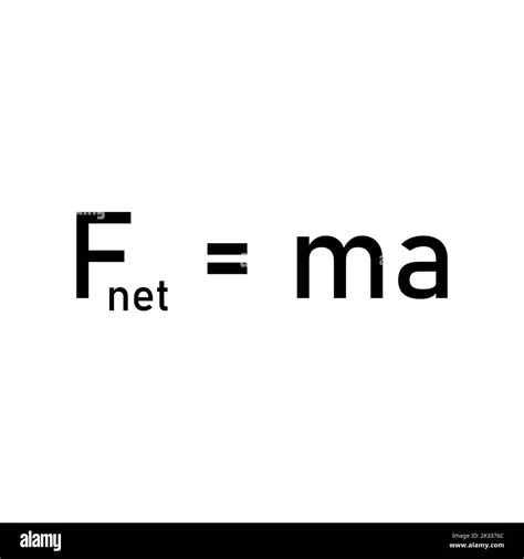 newton’s second law of motion formula. force mass and acceleration ...