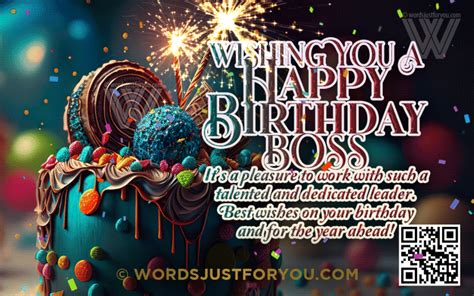 Happy Birthday For Boss WordsJustforYou Original Creative