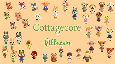 Villagers For Your Cottagecore Island Animal Crossing New Horizons