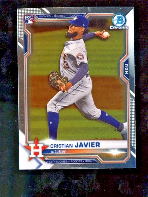 Christian Javier Rc Bowman Chrome Rookie Houston Astros Ebay