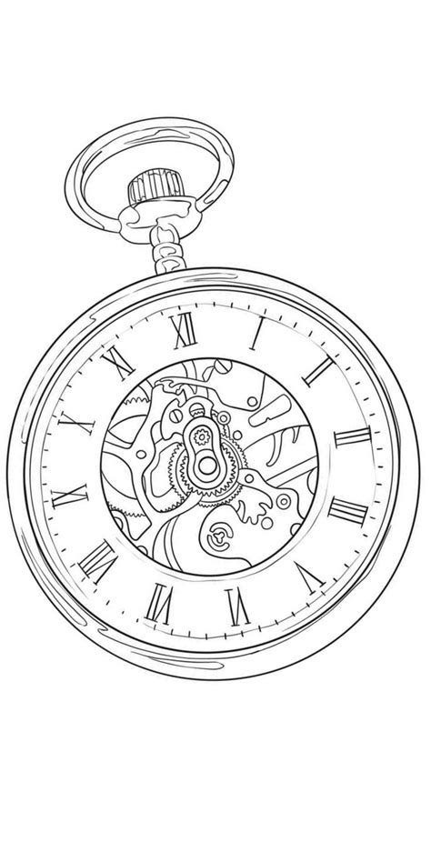 Pin On Decalque In 2024 Pocket Watch Tattoo Design Watch Tattoo