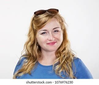 Portrait Pretty Smiling Blonde Woman Posing Stock Photo 1076976230 Shutterstock