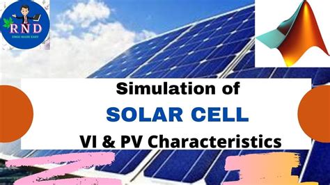 Simulation Of Solar Cell Vi Andpv Characteristics Matlab தமிழில்