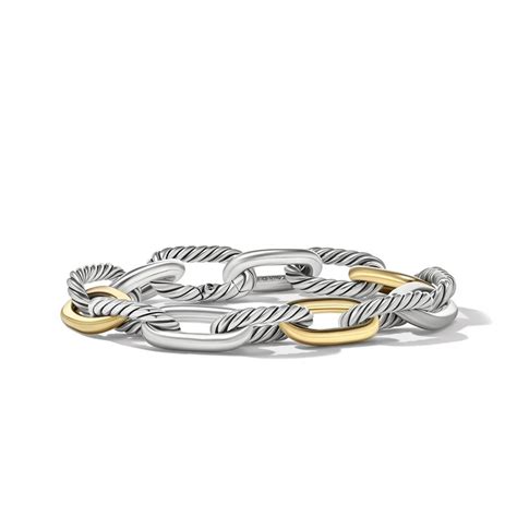 David Yurman Dy Madison® Chain Bracelet In Sterling Silver With 18k