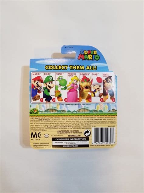 Hot Wheels Princess Peach 2016 Super Mario Character Cars Collectible