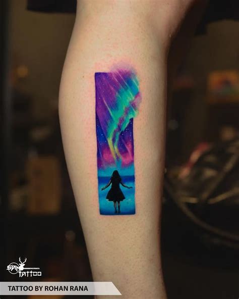 Magnificent Aurora Northern Lights Tattoo Light Tattoo Tattoos For