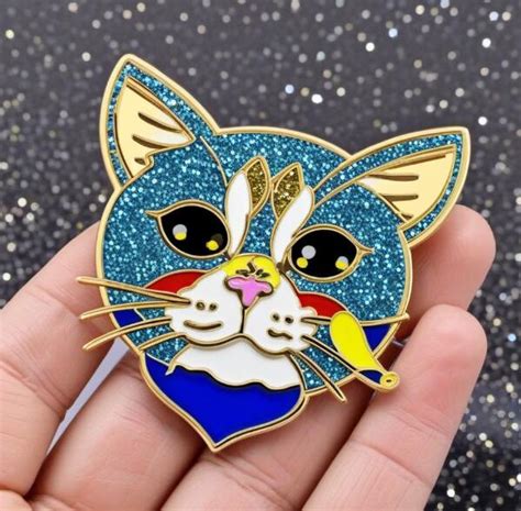 Glitter Enamel Pins - Custom Enamel Pins