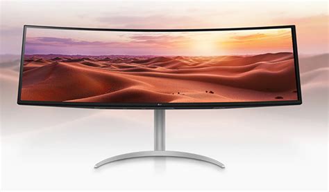 Lg Hz Ultrawide Dual Qhd Dci P Curved Nano Ips Monitor W