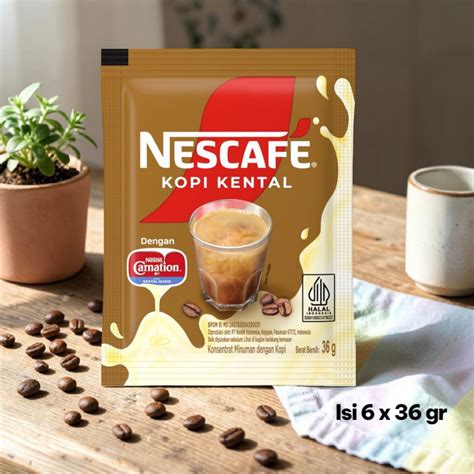 jual nescafe kopi kental carnation  isi  sachet kopi susu manis